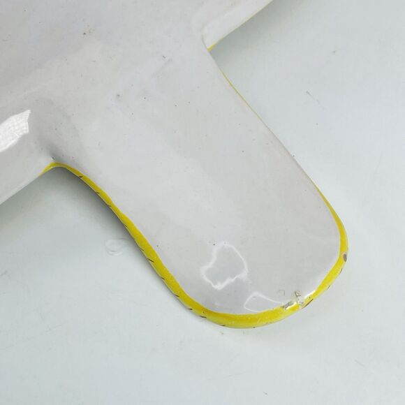 Italy Pottery Majolica Snack Tray Cup Holder Galletto Rooster Terracotta VTG - Picture 13 of 16